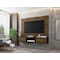 Manhattan Comfort Vernon 62.99 Floating Entertainment Center, Rustic Brown and Black 236BMC98 - alternate 3